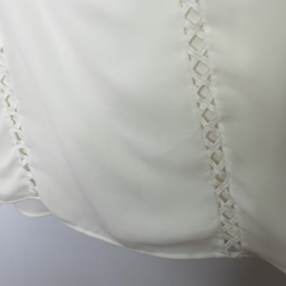 𝅺daniel Rainn boho crochet cream mini dress - Picture 4 of 10